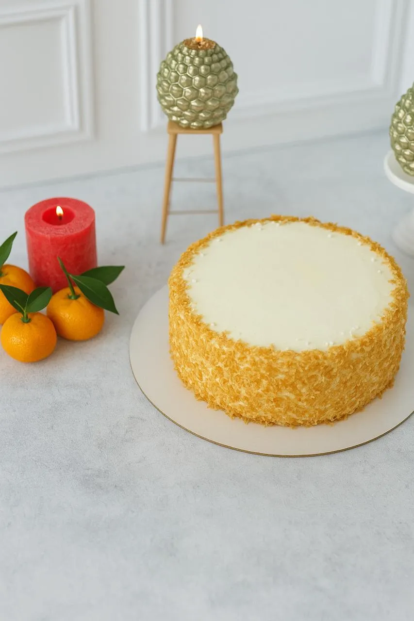 Торт Молочная девочка со сливочным кремом - Bonjour Bakery Алматы